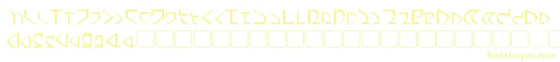 Dwemer Font – Yellow Fonts on White Background