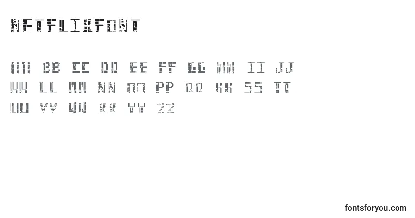 Шрифт NetflixFont – алфавит, цифры, специальные символы