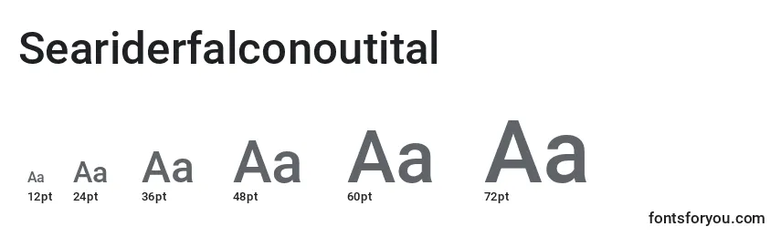 Размеры шрифта Seariderfalconoutital