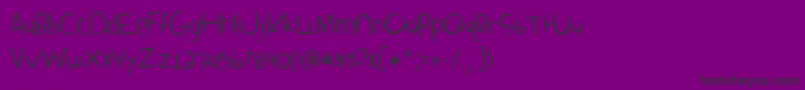 SandboxMelodrama Font – Black Fonts on Purple Background