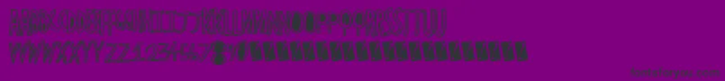 Basicheader Font – Black Fonts on Purple Background