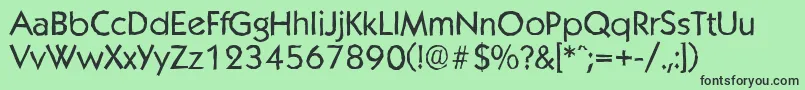 KoblenzantiqueRegular Font – Black Fonts on Green Background