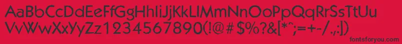 KoblenzantiqueRegular Font – Black Fonts on Red Background