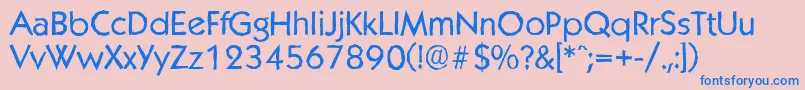 KoblenzantiqueRegular Font – Blue Fonts on Pink Background