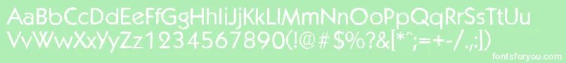 KoblenzantiqueRegular Font – White Fonts on Green Background