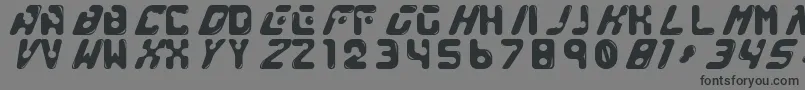 GenocideRmx Font – Black Fonts on Gray Background