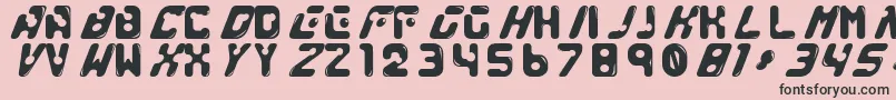 GenocideRmx Font – Black Fonts on Pink Background