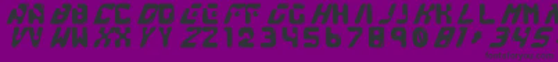 GenocideRmx Font – Black Fonts on Purple Background