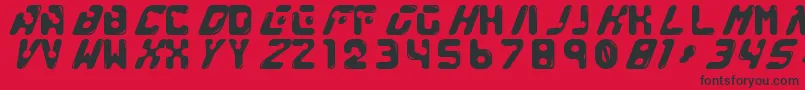 GenocideRmx Font – Black Fonts on Red Background