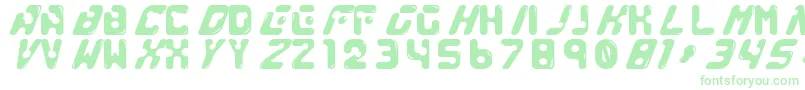GenocideRmx Font – Green Fonts on White Background