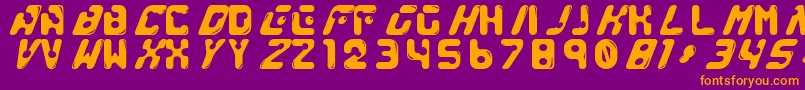 GenocideRmx Font – Orange Fonts on Purple Background