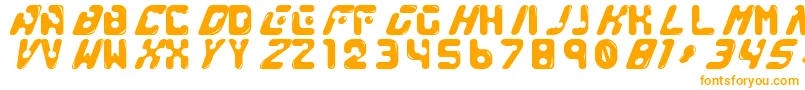 GenocideRmx Font – Orange Fonts on White Background