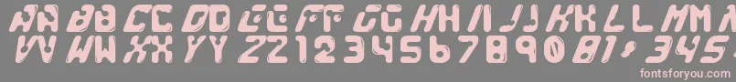 GenocideRmx Font – Pink Fonts on Gray Background