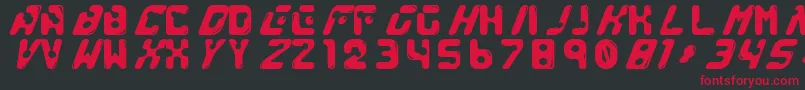 GenocideRmx Font – Red Fonts on Black Background