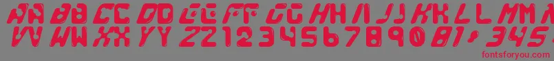 GenocideRmx Font – Red Fonts on Gray Background