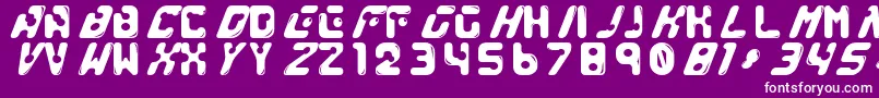 GenocideRmx Font – White Fonts on Purple Background