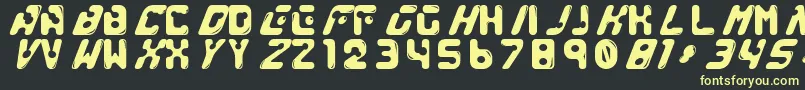 GenocideRmx Font – Yellow Fonts on Black Background