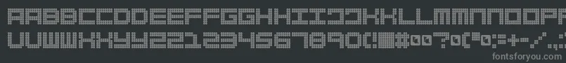 FdSpank Font – Gray Fonts on Black Background