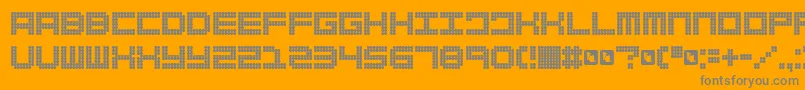 FdSpank Font – Gray Fonts on Orange Background