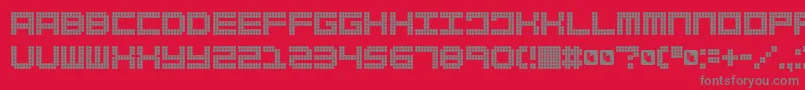FdSpank Font – Gray Fonts on Red Background