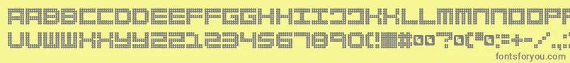 FdSpank Font – Gray Fonts on Yellow Background