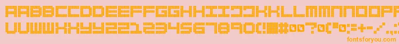 FdSpank Font – Orange Fonts on Pink Background