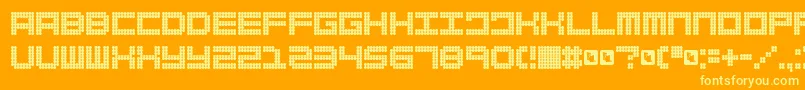 FdSpank Font – Yellow Fonts on Orange Background