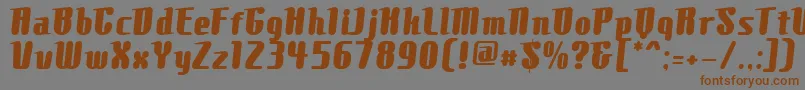 ComonsExtrabold Font – Brown Fonts on Gray Background