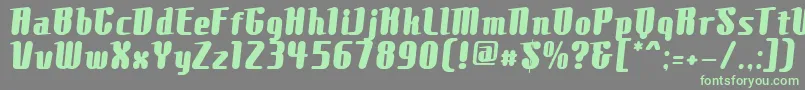 ComonsExtrabold Font – Green Fonts on Gray Background
