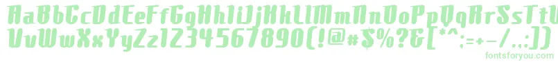 ComonsExtrabold Font – Green Fonts on White Background