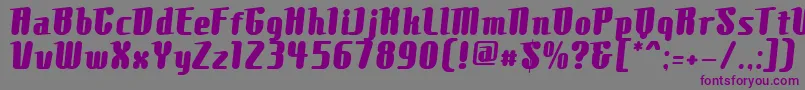 ComonsExtrabold Font – Purple Fonts on Gray Background