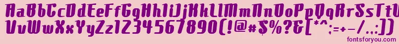 ComonsExtrabold Font – Purple Fonts on Pink Background
