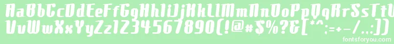 ComonsExtrabold Font – White Fonts on Green Background