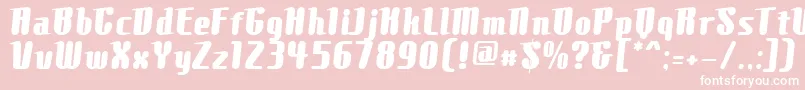 ComonsExtrabold Font – White Fonts on Pink Background