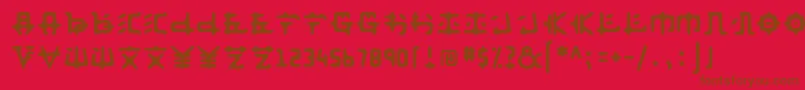 Шрифт Anyong ffy – коричневые шрифты на красном фоне