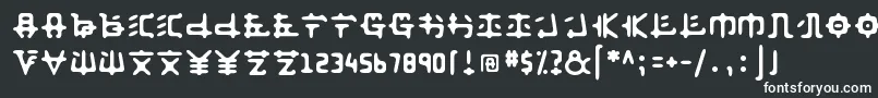 フォントAnyong ffy – 白い文字