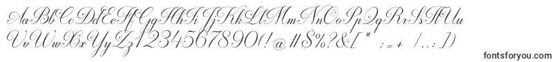 Czcionka Darleston – czcionki kaligraficzne