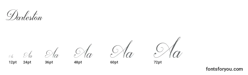 Darleston Font Sizes