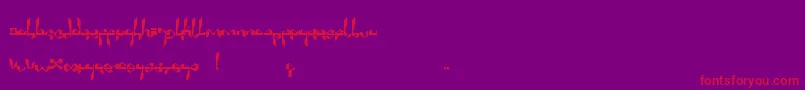 SuberpBlack-Schriftart – Rote Schriften auf violettem Hintergrund