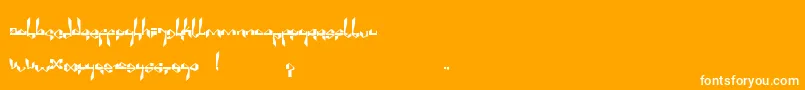 SuberpBlack Font – White Fonts on Orange Background