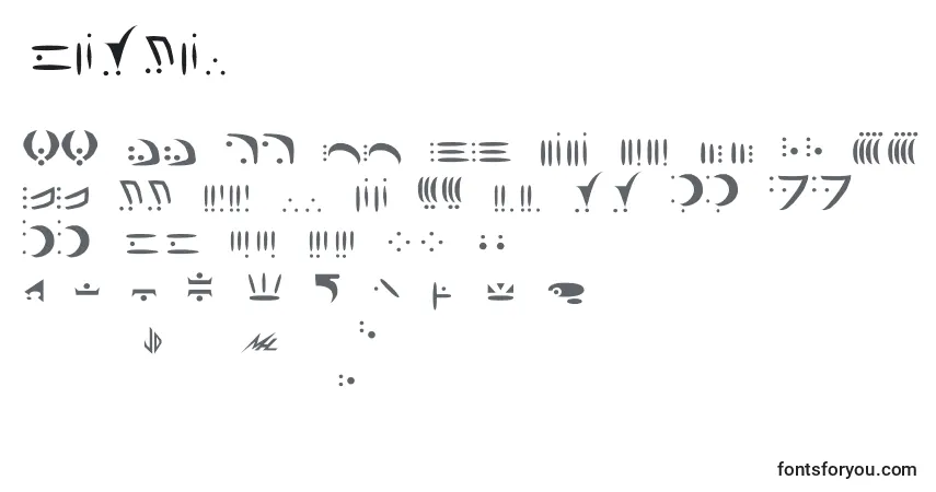 Vorlon-fontti – aakkoset, numerot, erikoismerkit