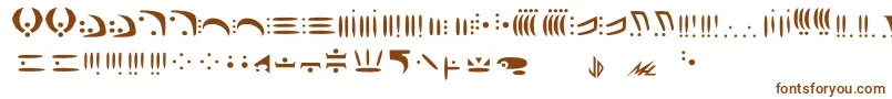 Vorlon Font – Brown Fonts on White Background