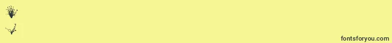 Aierbazzi Font – Black Fonts on Yellow Background