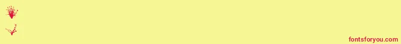 Aierbazzi Font – Red Fonts on Yellow Background