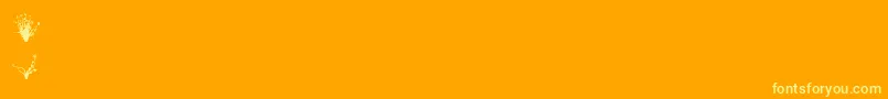 Aierbazzi Font – Yellow Fonts on Orange Background