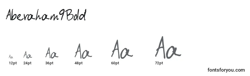 Aberaham9Bold Font Sizes