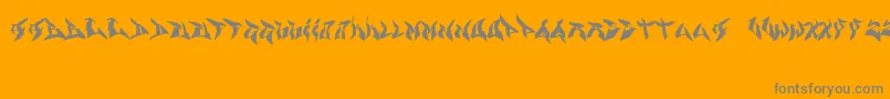 Graffp-Schriftart – Graue Schriften auf orangefarbenem Hintergrund