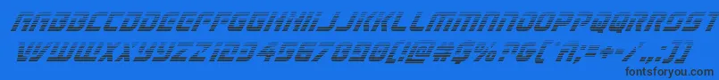 Legiosabinagradital Font – Black Fonts on Blue Background