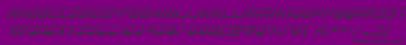 Шрифт Legiosabinagradital – чёрные шрифты на фиолетовом фоне