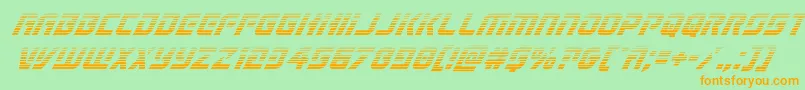 Legiosabinagradital Font – Orange Fonts on Green Background